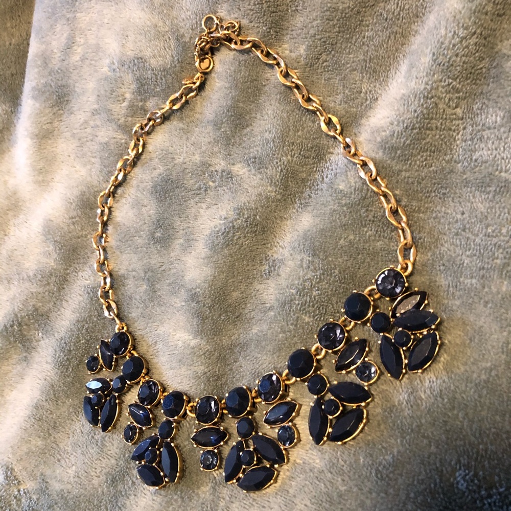 Navy and gold j.crew necklace